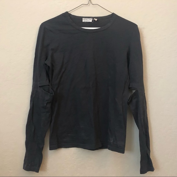 SOLD Helmut Lang grey slashed elbow top archival - Picture 1 of 4